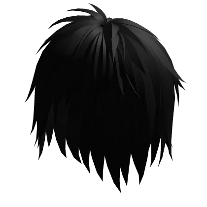 Black Messy Emo Scene Hair