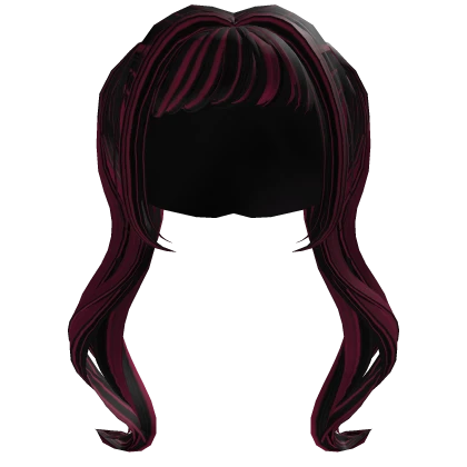 vampire draculaura pigtails w/ pink highlights