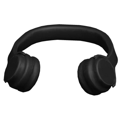 Black Headphones Neck