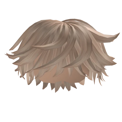 Boy Fluffy Messy Blonde Hair