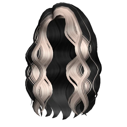 Mermaid Two-Tone Waves in Black & Blonde