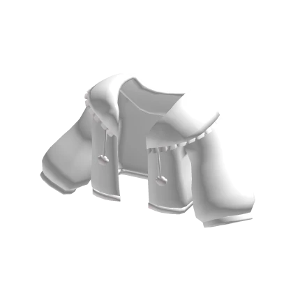 ♡ White Off Shoulder Paw Hoodie
