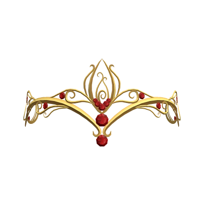 Mystic Elven Tiara - red/gold