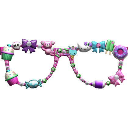 Scene Decora Harajuku Gyaru Charm Glasses
