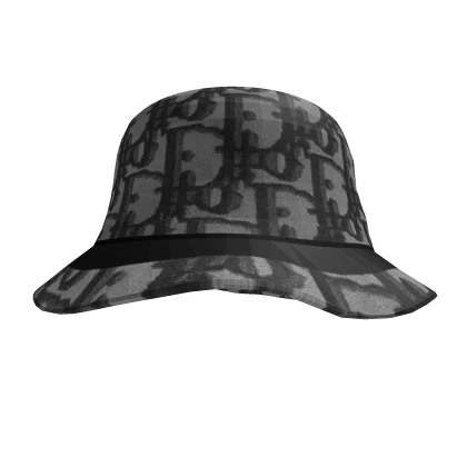 Grey Dior Bucket Hat