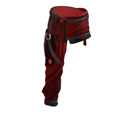 Hip-hop Punk Half Pants-Half Shorts Red