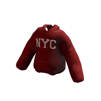NYC Red Oversized Comfy Hoodie