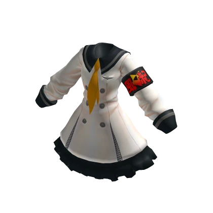 ✨Anime 風紀委員長 Coat Dress Costume-Black&White