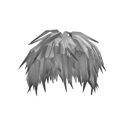 White Emo Messy Long Scene Hair