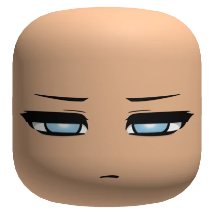 Zero Trust Face With Blue Eyes - Light