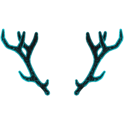 [USE CODE: FROSTYY]✨ Cyan Neon Antlers