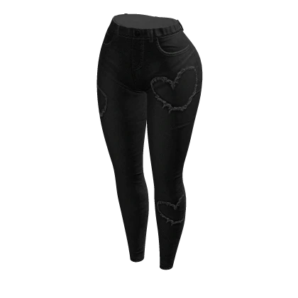 Y2K Ripped 🖤 Black Jeans 