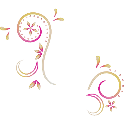 2000s Pink Yellow ombre Tropical Floral Aura