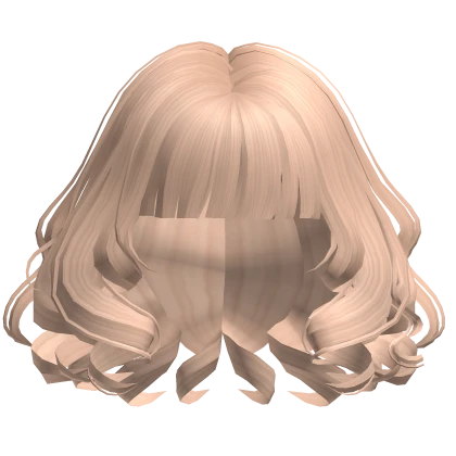 Curly Short Baby Angel Swirly Bob in Blonde