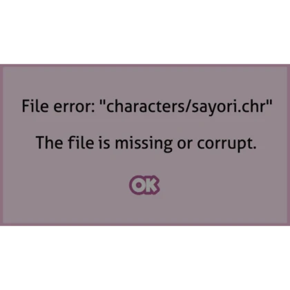 Sayori.chr not found