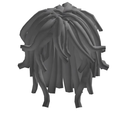 Gray Locs w Ponytail