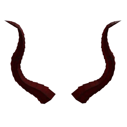  Dark Ruby Horns of Hell