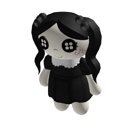 kawaiii emo button eyed dolly plushie