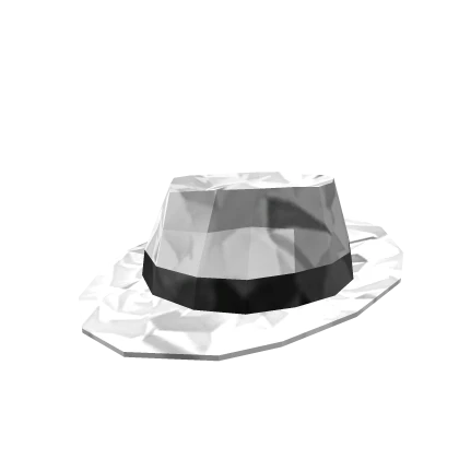 White Fedora that is SHINY