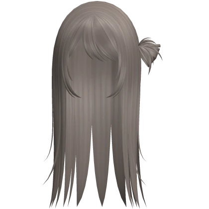 ♡ : kawaii pretty ash long hair with bun