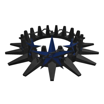 Chained Starry Void Crown: Sapphire Blue