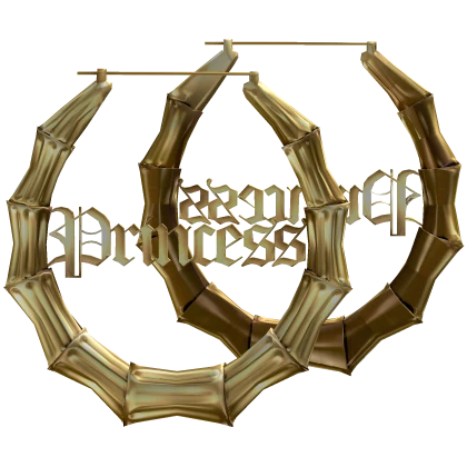 Gold Bamboo Princess Earrings