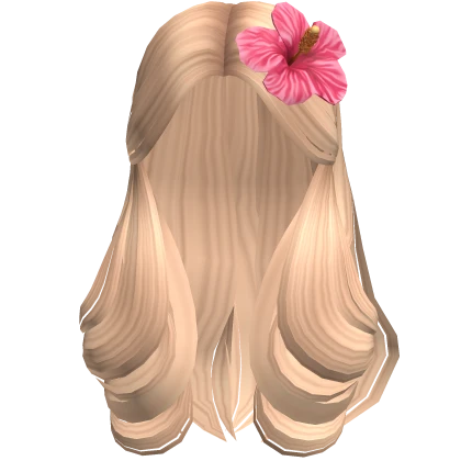 Tropical Flower Summer Blowout Hair (Blonde)