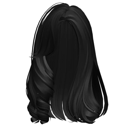 High Fashion Messy Curly Hairstyle (Black)