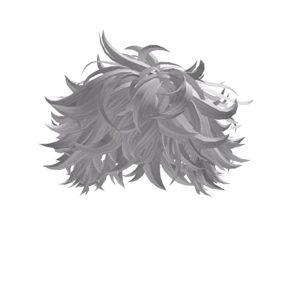 White Messy Soft Hair