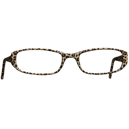 Leopard Print Oval Glasses