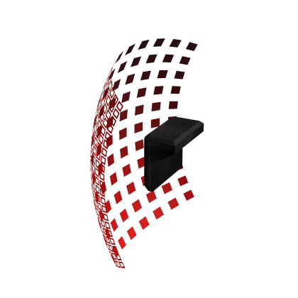 Red Cyber Shield Right (Blocky)