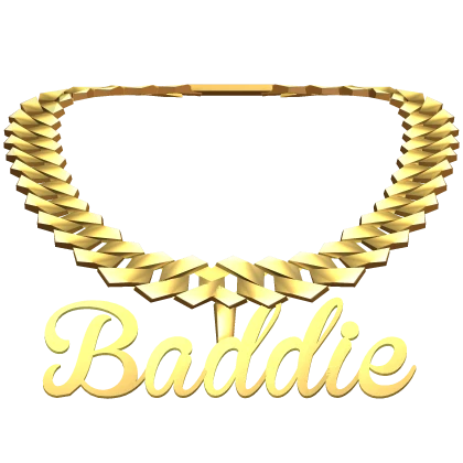 ♡ baddie gold chain link necklace