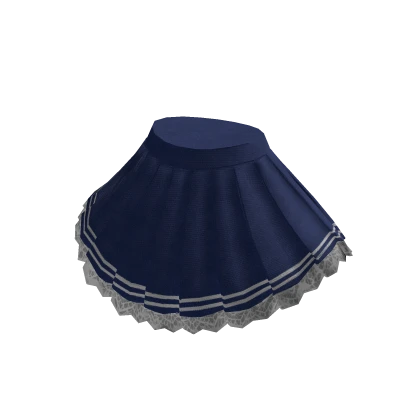 Anime Sailor School Girl Skirt w/ Lace in Navy