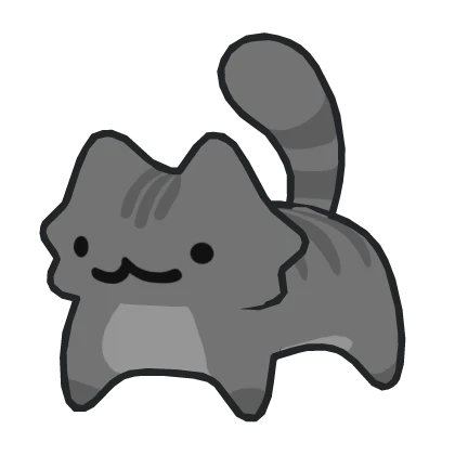 Silly Gray Cat on Shoulder