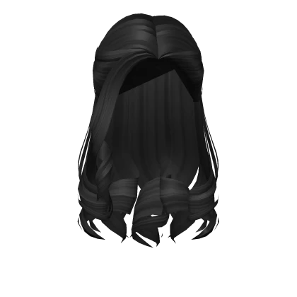 Side Bang and Curls (Black)