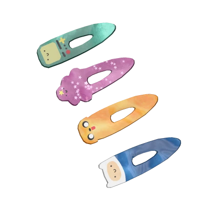 adventure time hair clips ☆