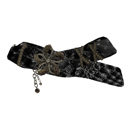 Thrifted Gyaru Cute y2k Belt w/ Chain Emo Grunge