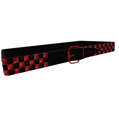 tilted scene 2000s emo red & black belt 1.0