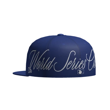 Backward Blue La Fitted Cap World Serie