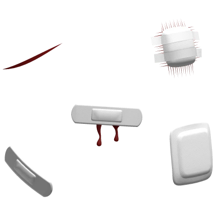 Emo Nose Bleed Bandages White