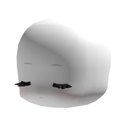 Sweet Sleeping Chibi Face with Black Lashes