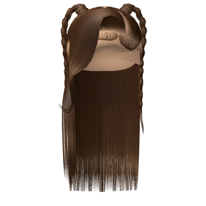 ⚜️• Side Part W/ Braids (Brown)