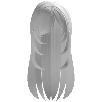 ♰ : overgrown horror gothic hair - white