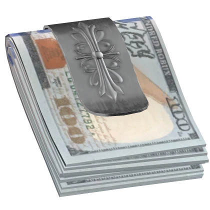 M11! - Chrome DOLLAR Money Clip [MOUTH]