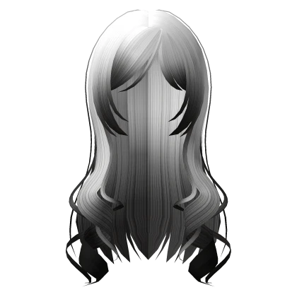 ☆ sweet long wispy swirly curly y2k hair white 1