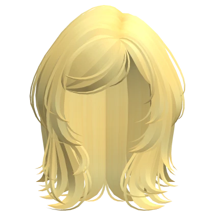 Soft Messy Bob Hairstyle in Light Yellow