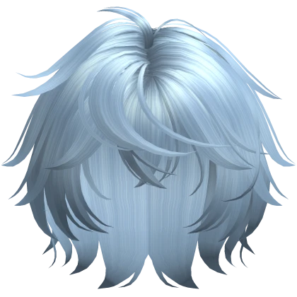 Blue Messy Anime Stylish Boy Hair