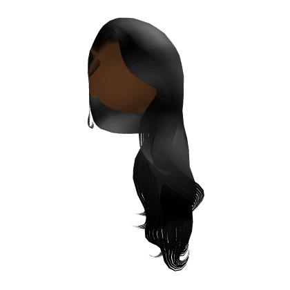 Long Side Swept Hair [Black]