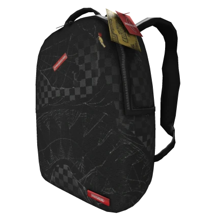 (4.0) Black Sprayground Bookbag