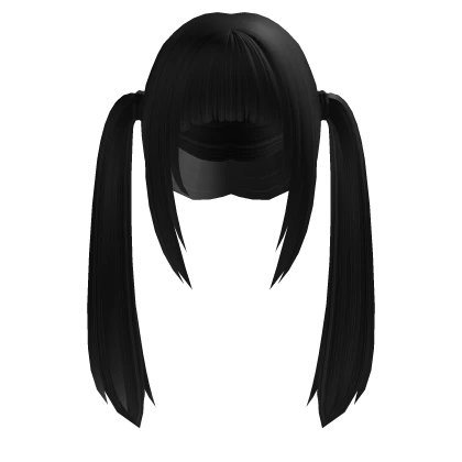 Neat Ponytails in Black